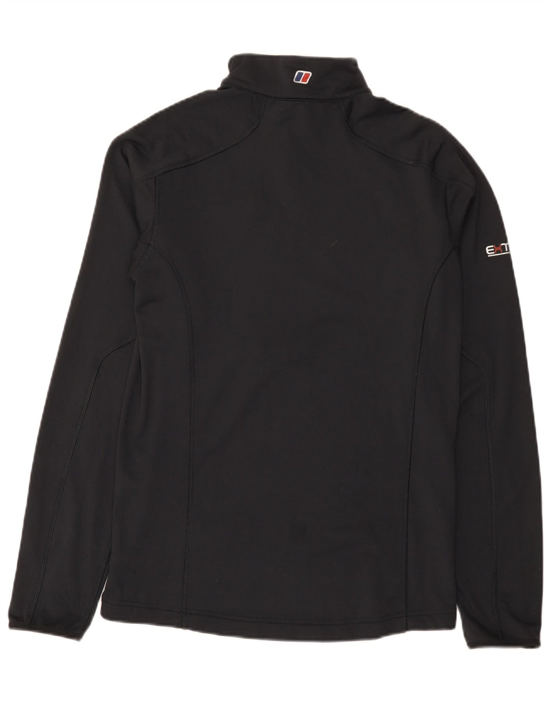 Berghaus Maglia da tuta da uomo con zip e collo in poliestere medio nero
