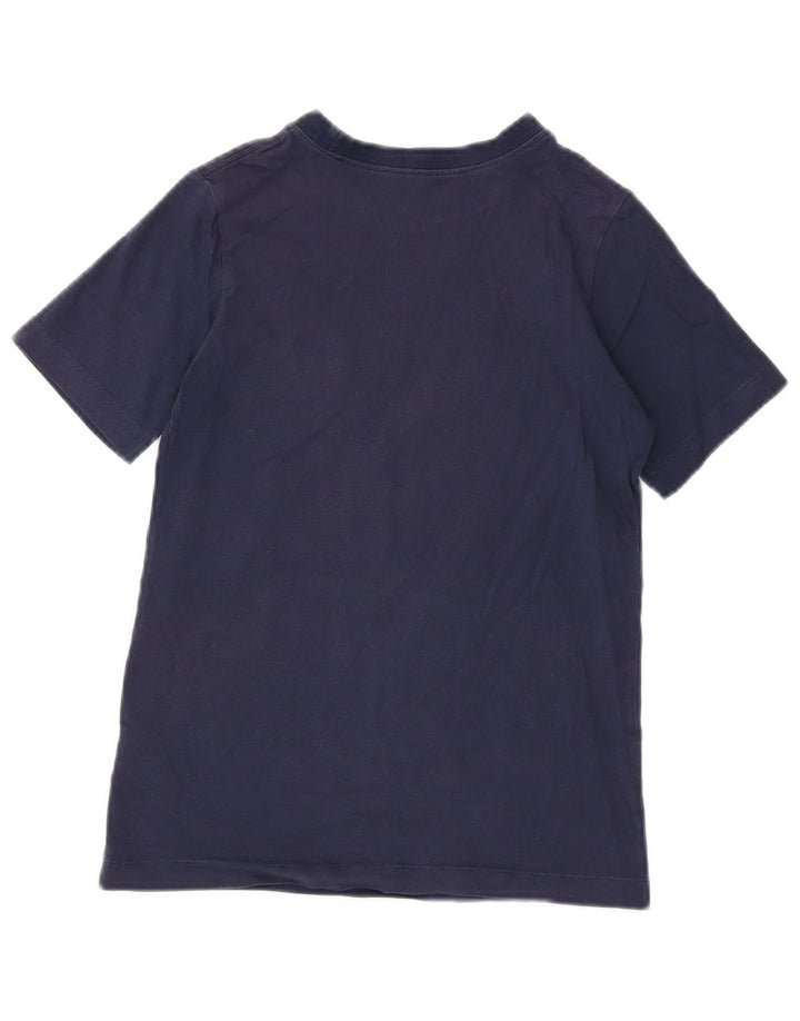 T-shirt grafica da ragazzo Nike Top 10-11 anni cotone medio blu navy
