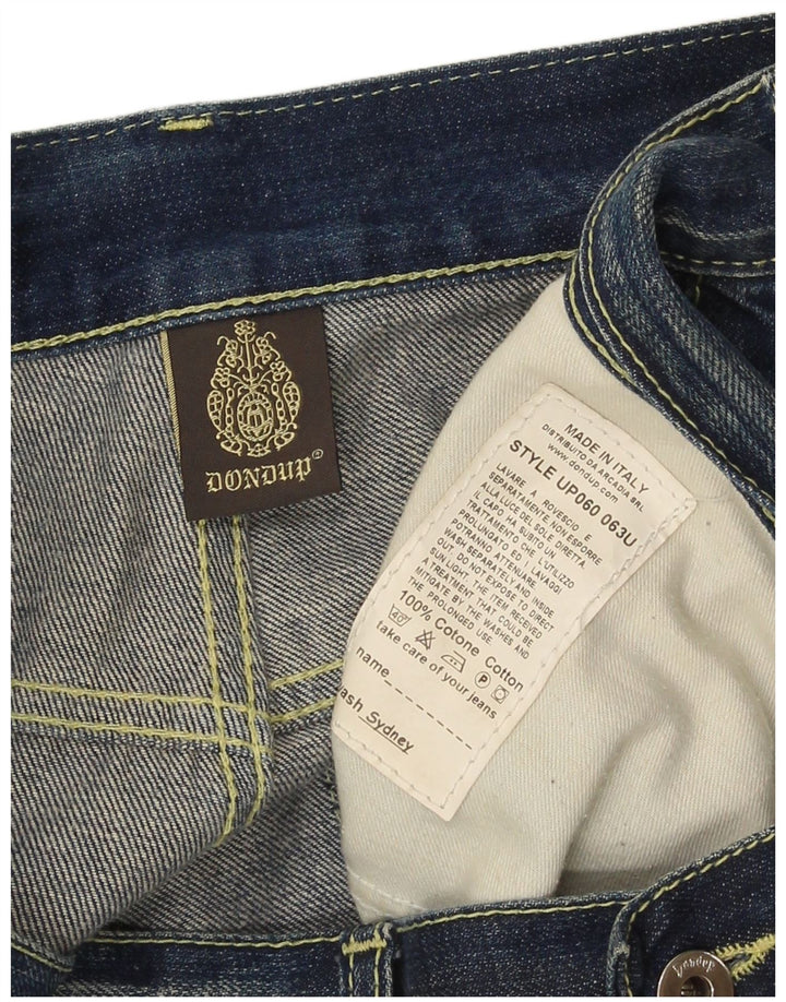 Pantaloncini di jeans da uomo Dondup W36 grandi in cotone blu