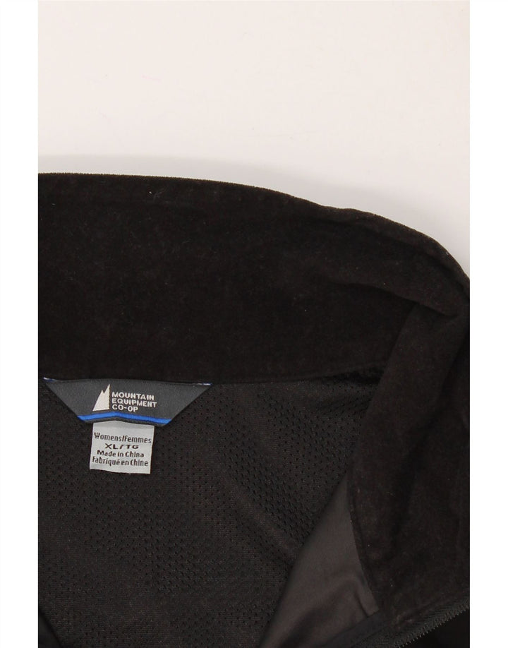 MOUNTAIN EQUIPMENT Womens Tracksuit Top Jacket UK 18 XL Black Polyester Vintage Mountain Equipment and Second-Hand Mountain Equipment from Messina Hembry 