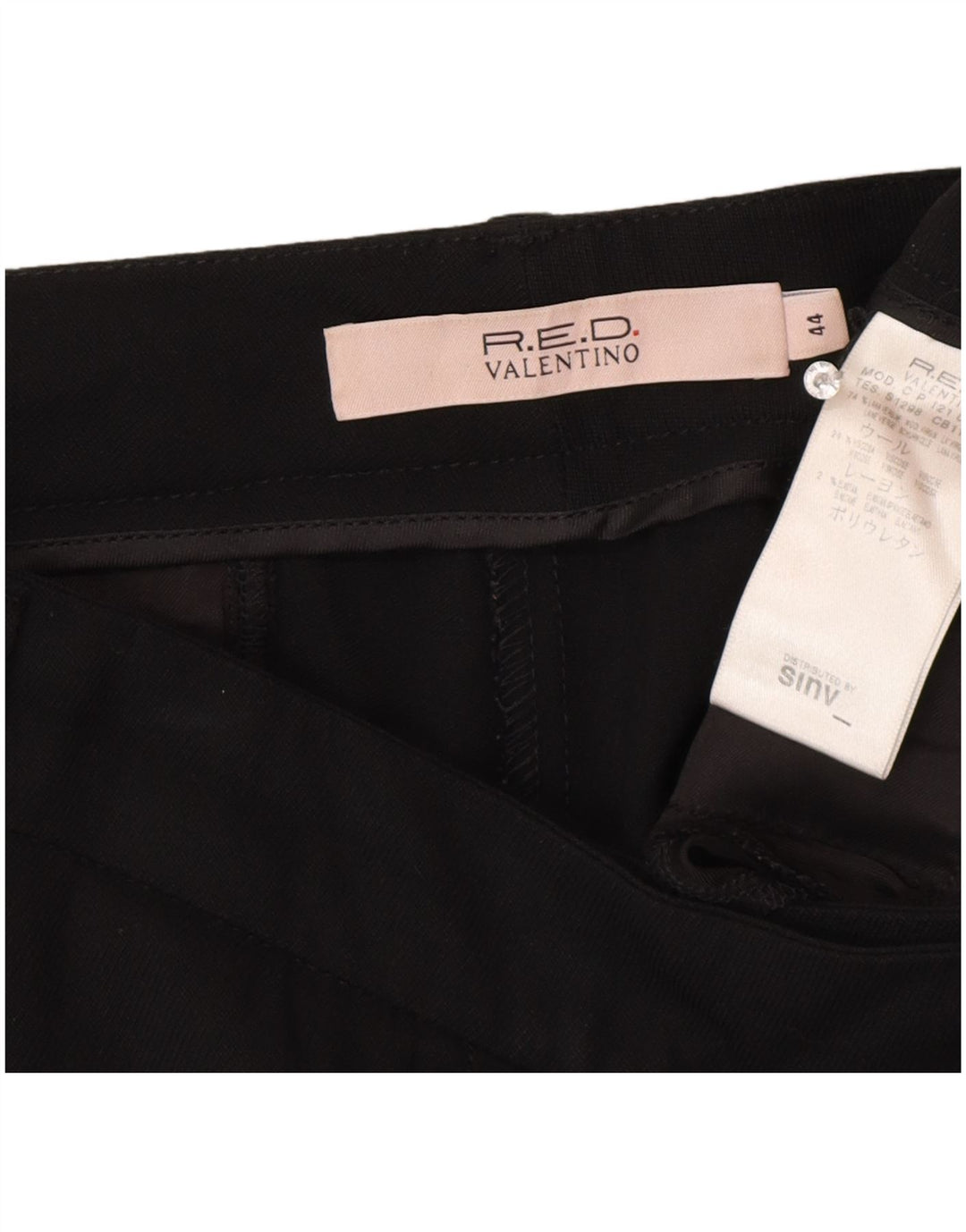 Pantaloni casual bootcut da donna rossi di Valentino IT 44 medio W30 L33 neri