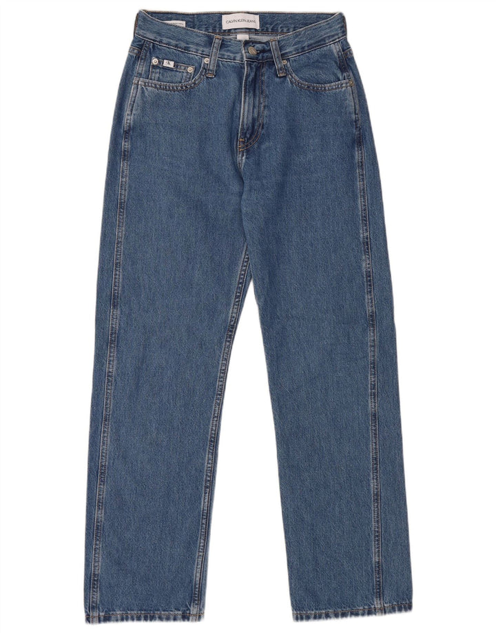 Jeans dritti da donna Calvin Klein W26 L28 cotone blu