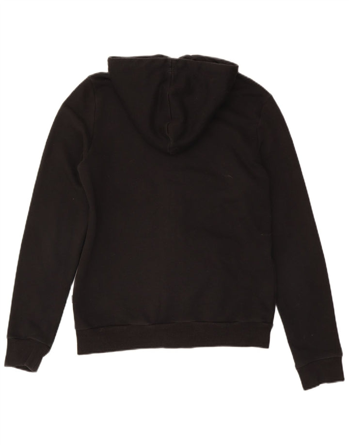 Felpa con cappuccio e zip grafica da donna Puma UK 14 Medium Nero