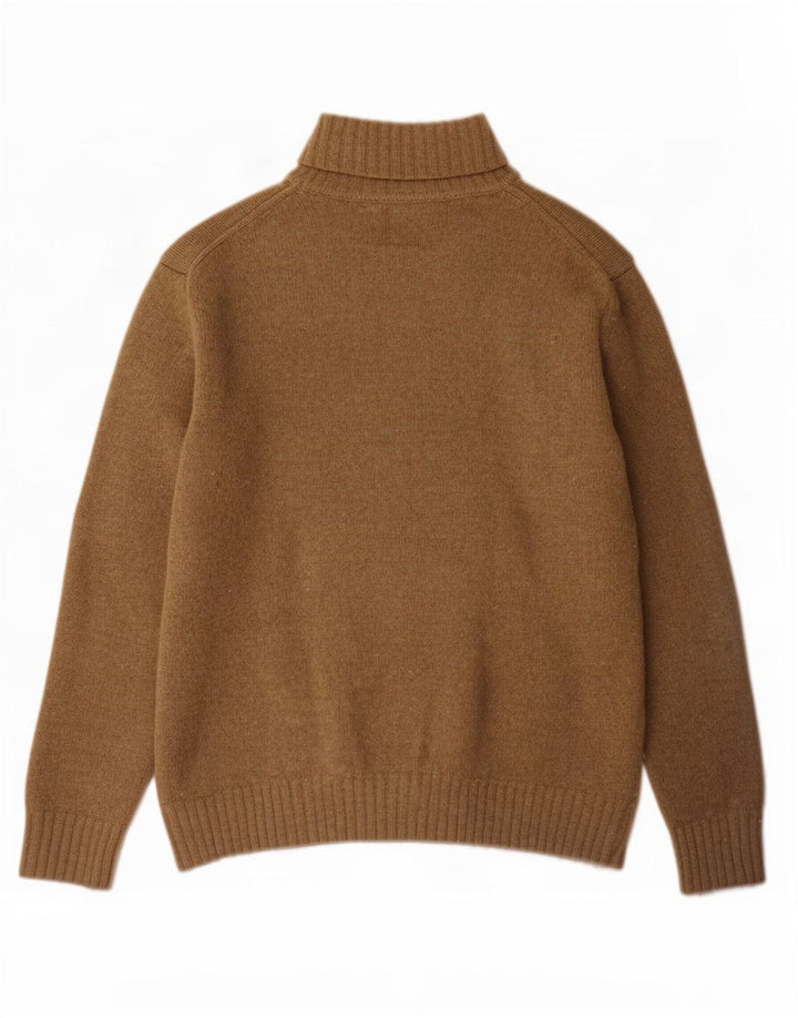 Maglione Zara da uomo con collo alto e maglione grande in lana beige