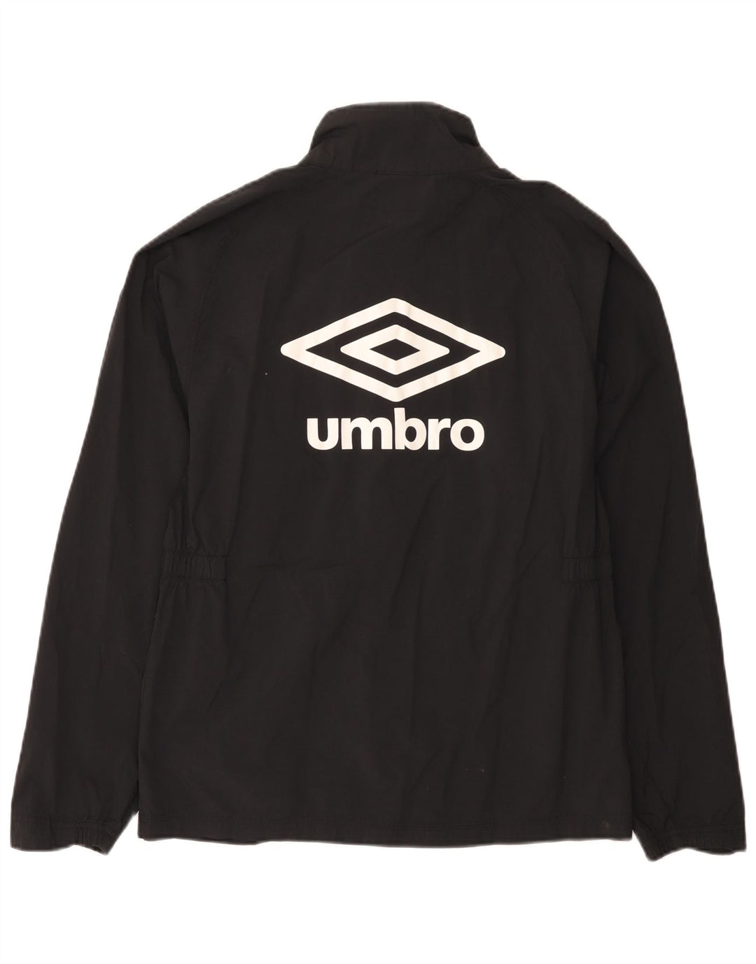 Giacca antipioggia grafica da donna Umbro UK 14 nylon nero medio