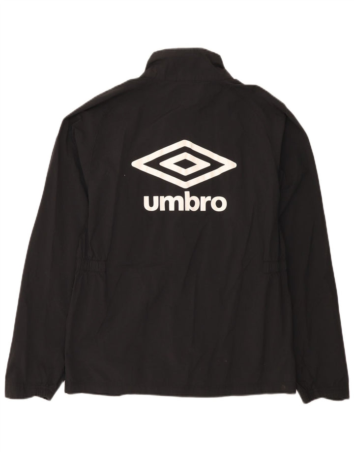Giacca antipioggia grafica da donna Umbro UK 14 nylon nero medio