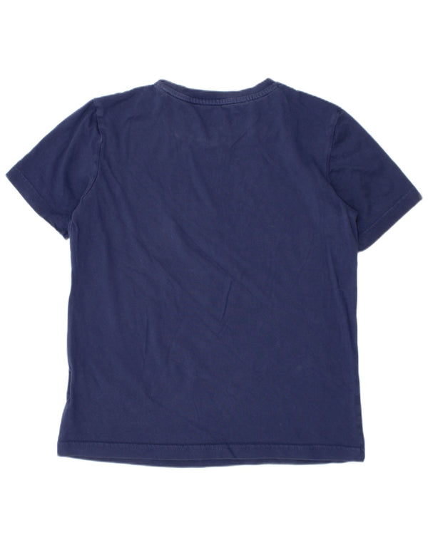 Maglietta grafica Adidas da ragazzo, 8-9 anni, in cotone blu navy