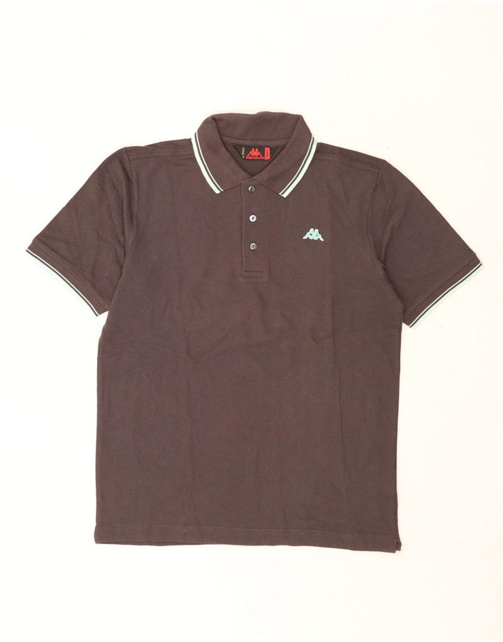 Polo Kappa Uomo Small Marrone Cotone
