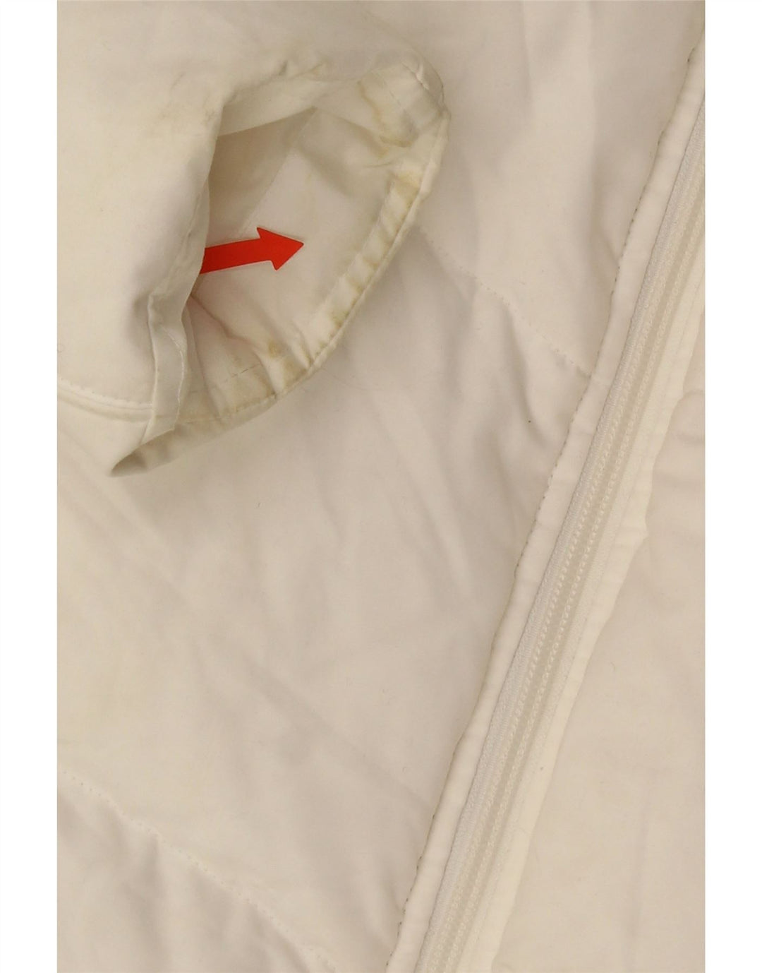 Giacca imbottita da donna Nike UK 10/12 poliestere bianco medio