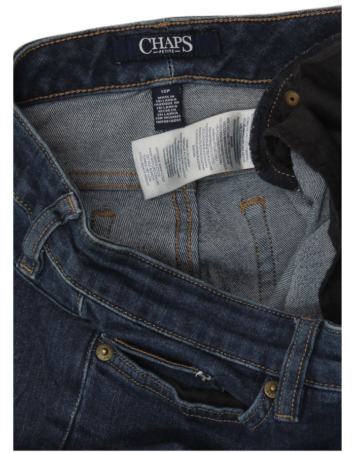 Chaps Donna Petite Slim Jeans US 10 Large W32 L27 Cotone Blu