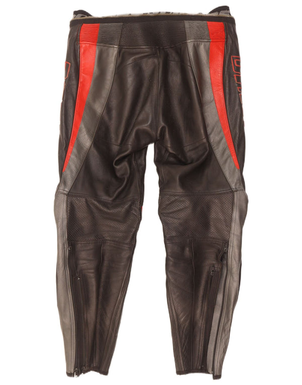 Pantaloni in pelle Moto Racer da uomo Dainese W34 L29 Colorblock nero