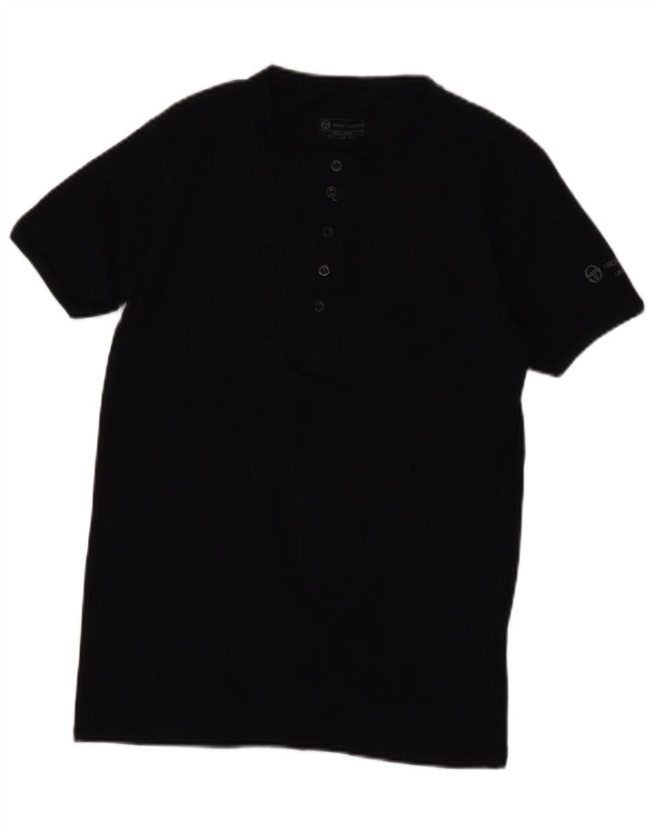 SERGIO TACCHINI T-shirt Uomo Top Small Nera in Cotone