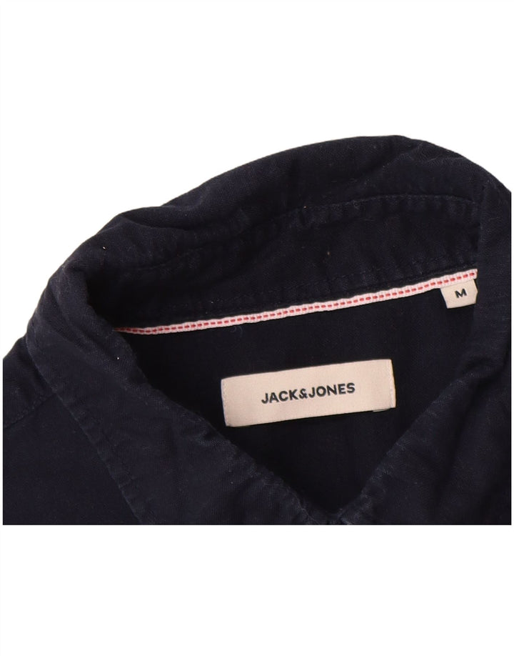 Camicia da uomo Jack & Jones in cotone blu navy medio