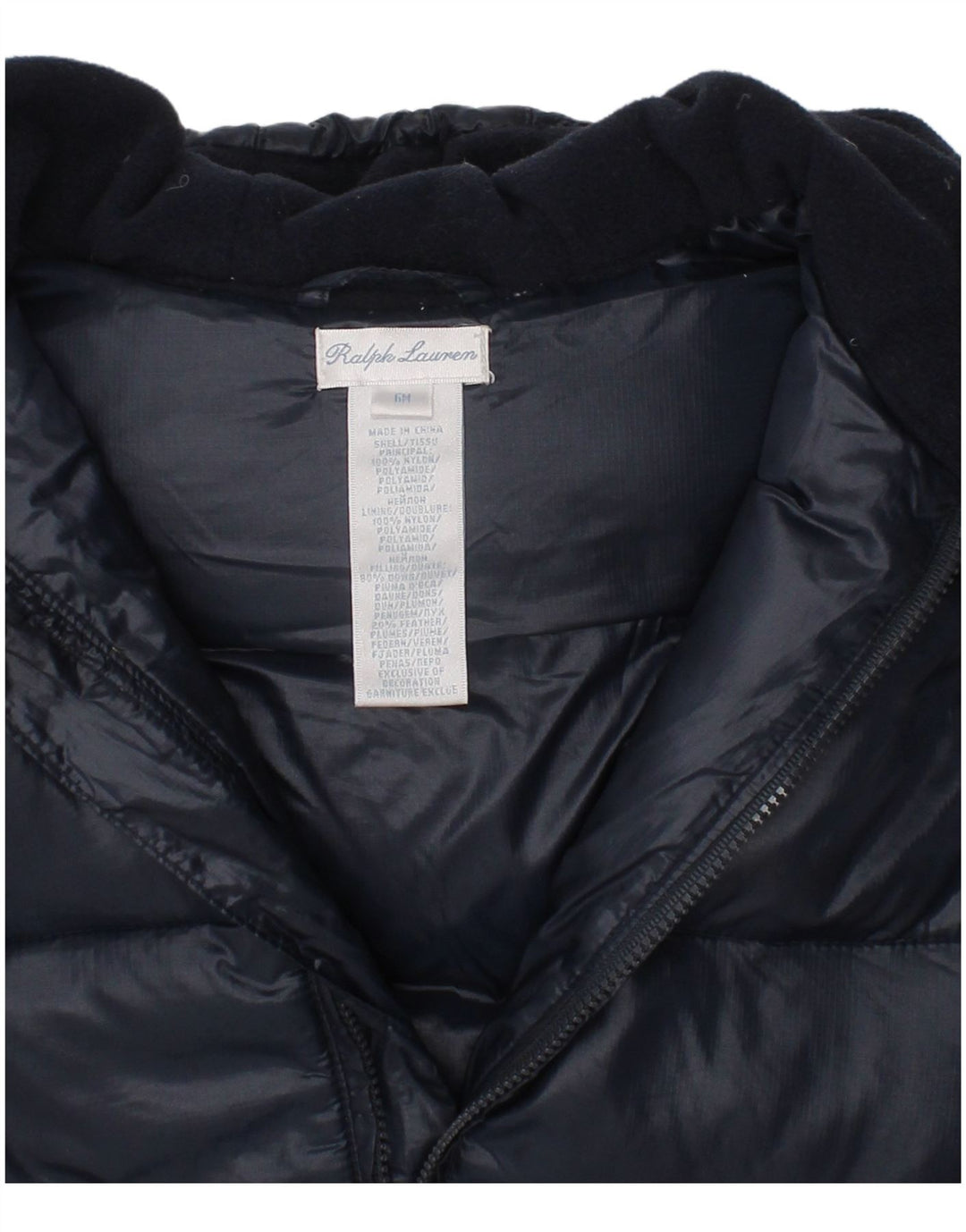 Tuta imbottita con cappuccio da neonato Ralph Lauren 3-6 mesi blu navy invernale