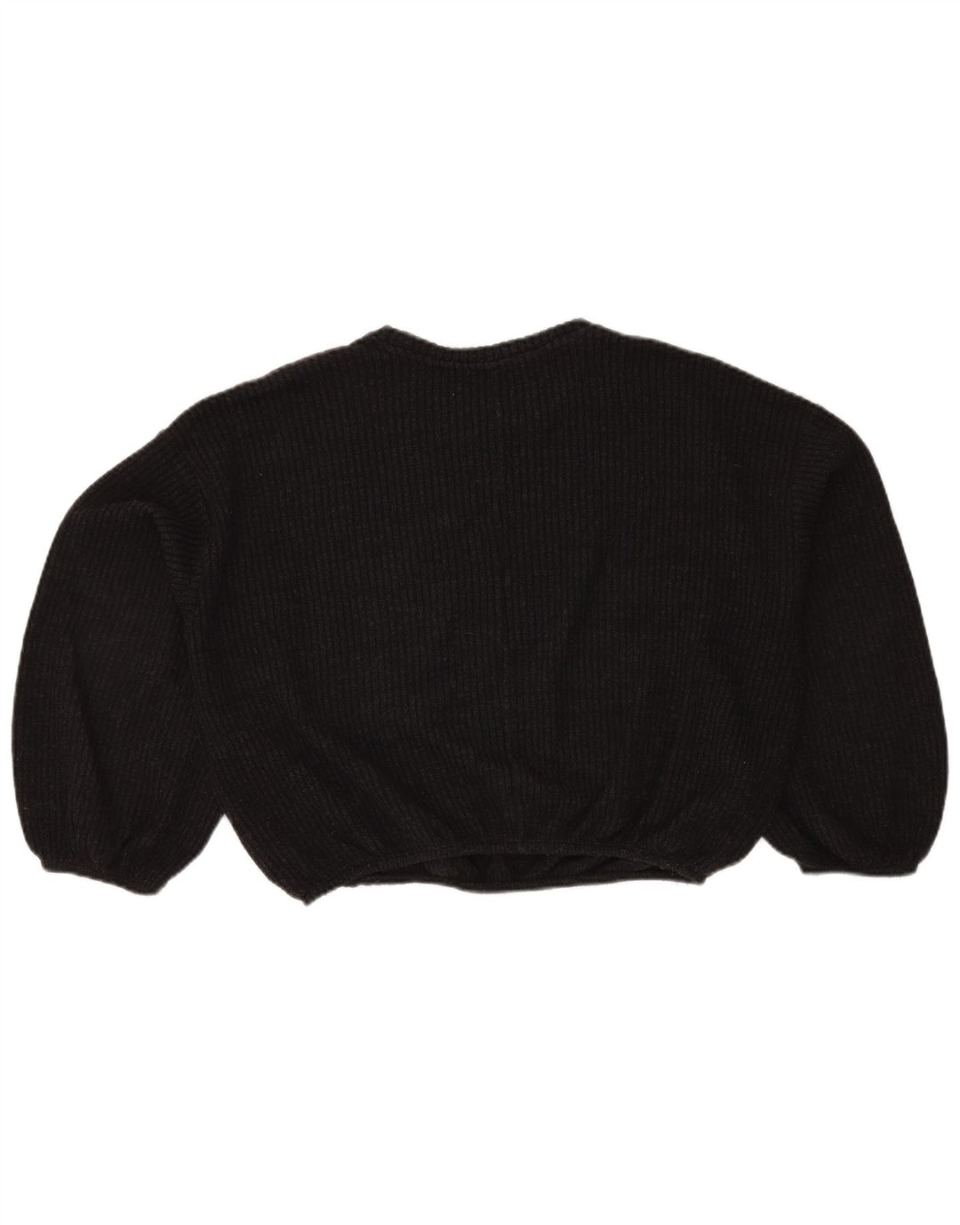 Maglione corto con scollo a barca oversize da donna Zara UK 14 Grigio medio