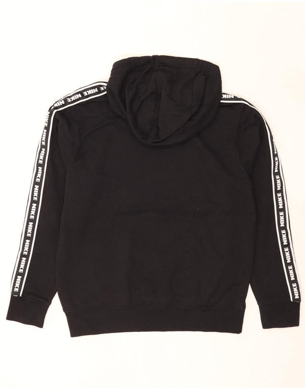 Felpa con cappuccio grafica Nike da uomo in cotone nero medio