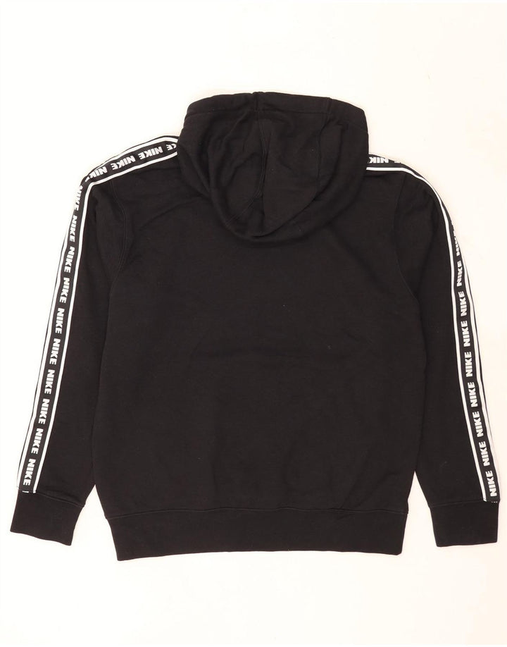 Felpa con cappuccio grafica Nike da uomo in cotone nero medio