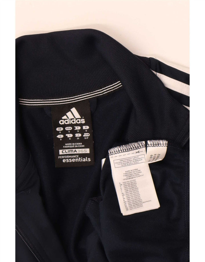Giacca da ginnastica da uomo Adidas Clima 365 piccola in poliestere blu navy