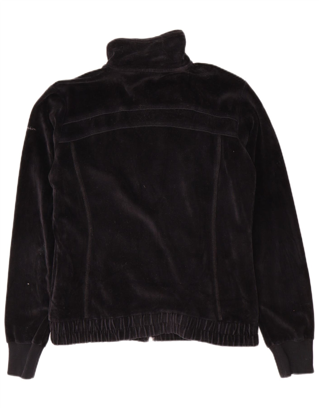 Giacca superiore della tuta in velluto da donna Champion UK 14 grande nera