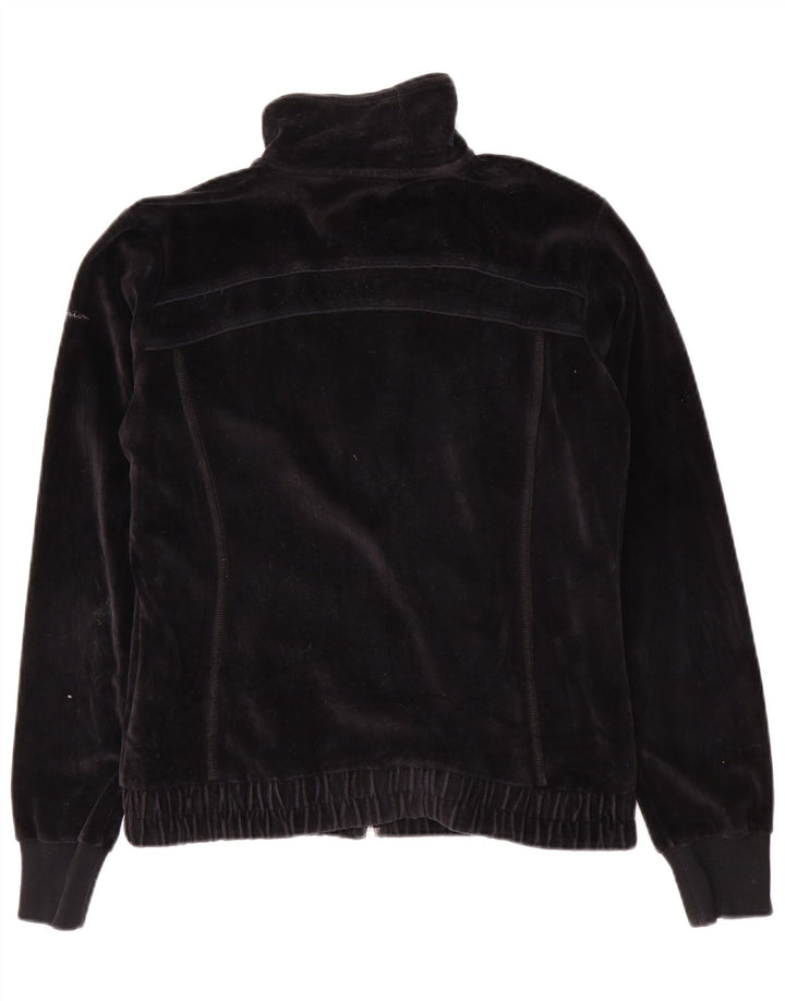 Giacca superiore della tuta in velluto da donna Champion UK 14 grande nera