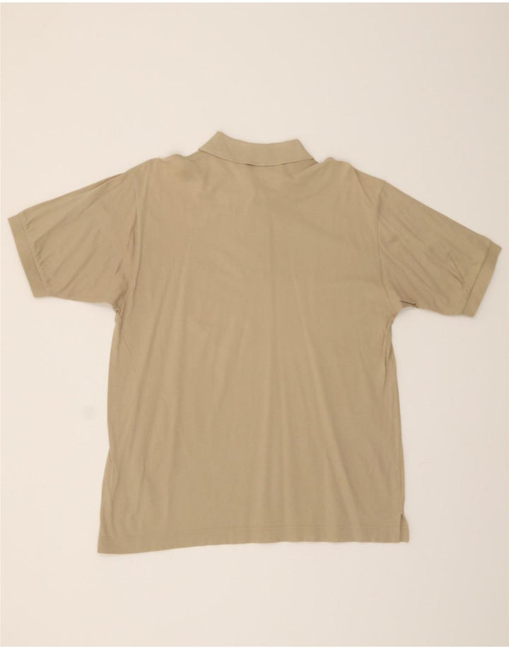 SERGIO TACCHINI Mens Polo Shirt Large Beige Cotton Vintage Sergio Tacchini and Second-Hand Sergio Tacchini from Messina Hembry 
