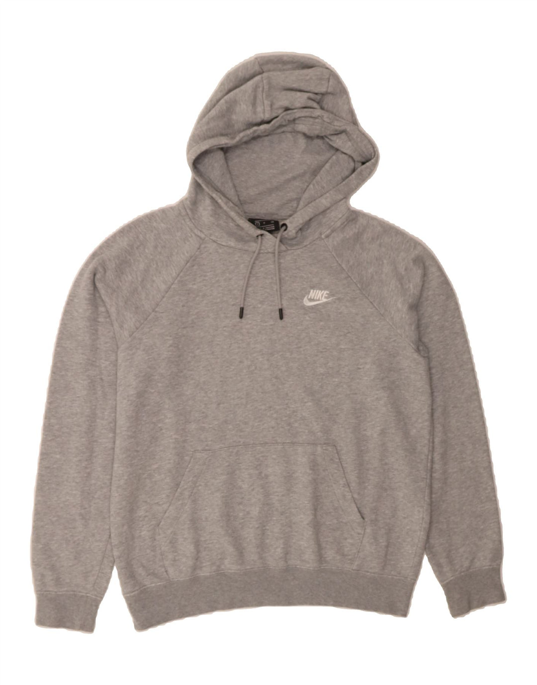 NIKE Womens Oversized Hoodie Jumper UK 10 Small Grey Cotton Vintage Nike and Second-Hand Nike from Messina Hembry 