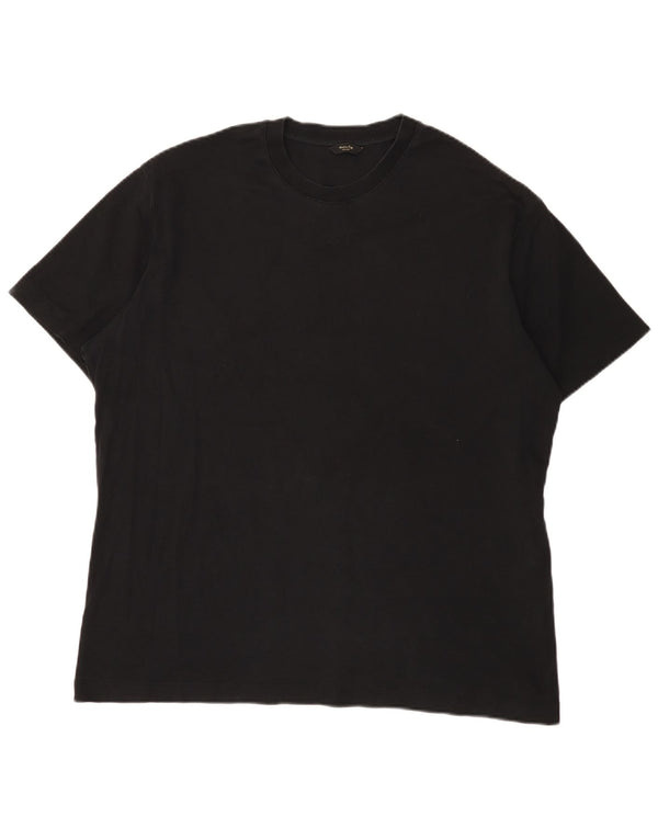 T-shirt da uomo Massimo Dutti Top 2XL cotone nero