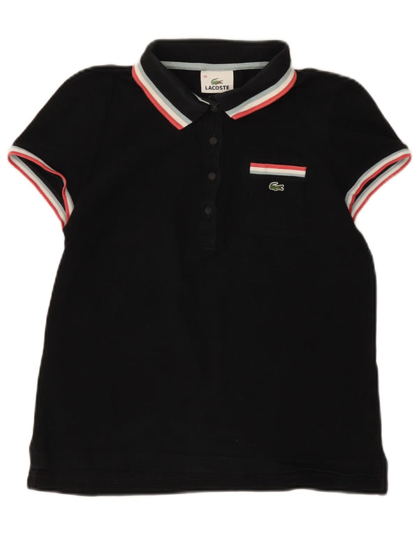 Polo da donna LACOSTE taglia 40 media cotone nero