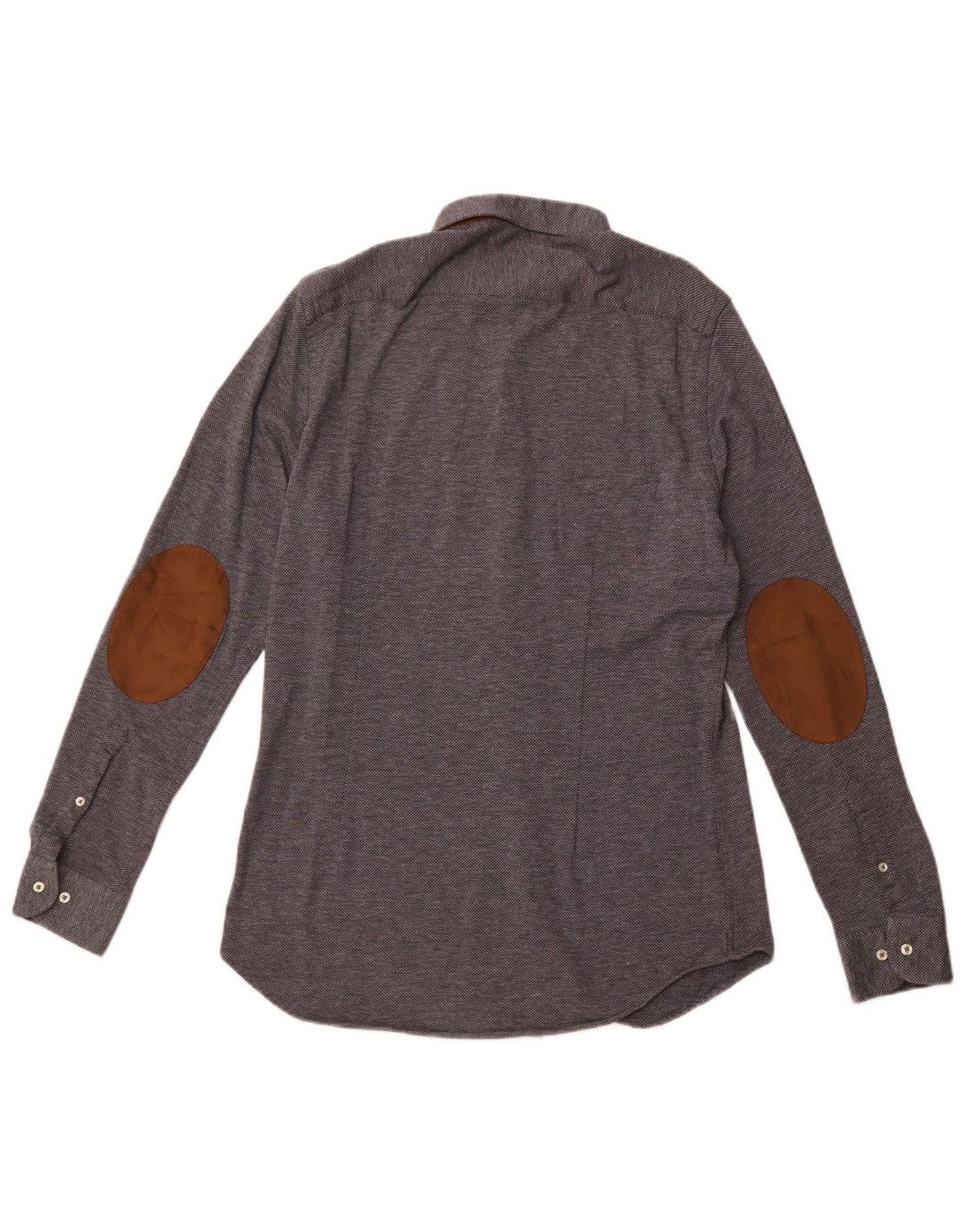 Camicia ZARA da uomo slim fit grande blu navy maculata