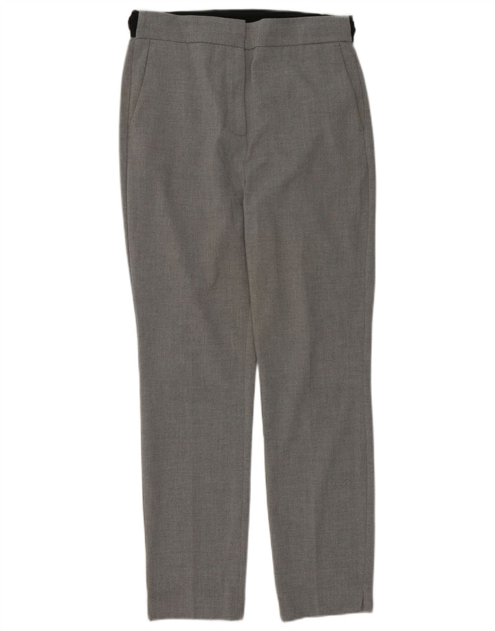 Pantaloni chino slim da donna Zara medi W30 L28 poliestere grigio