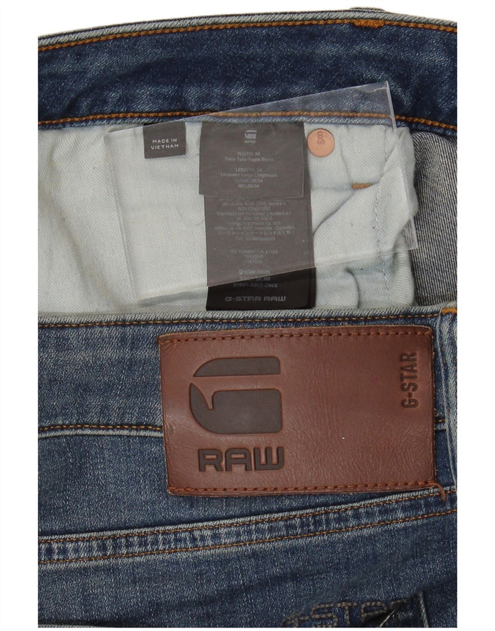 Jeans slim da uomo G-STAR 3301 W38 L34 cotone blu