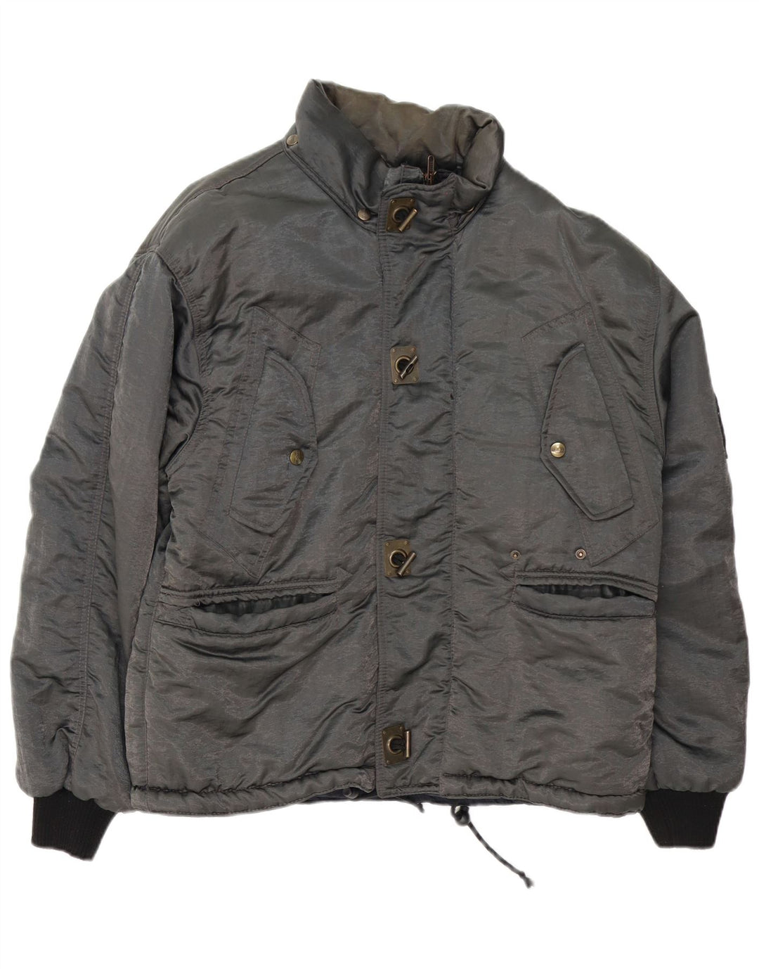 Giacca a vento da uomo Quarry UK 38 Poliammide color block grigio medio