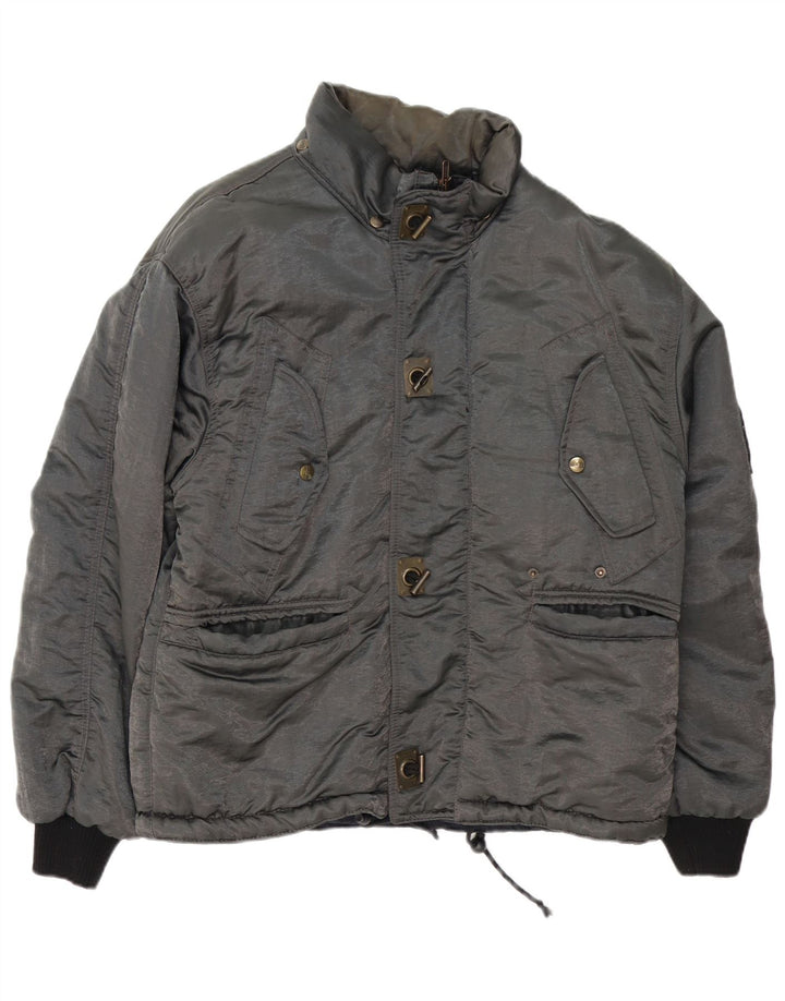 Giacca a vento da uomo Quarry UK 38 Poliammide color block grigio medio
