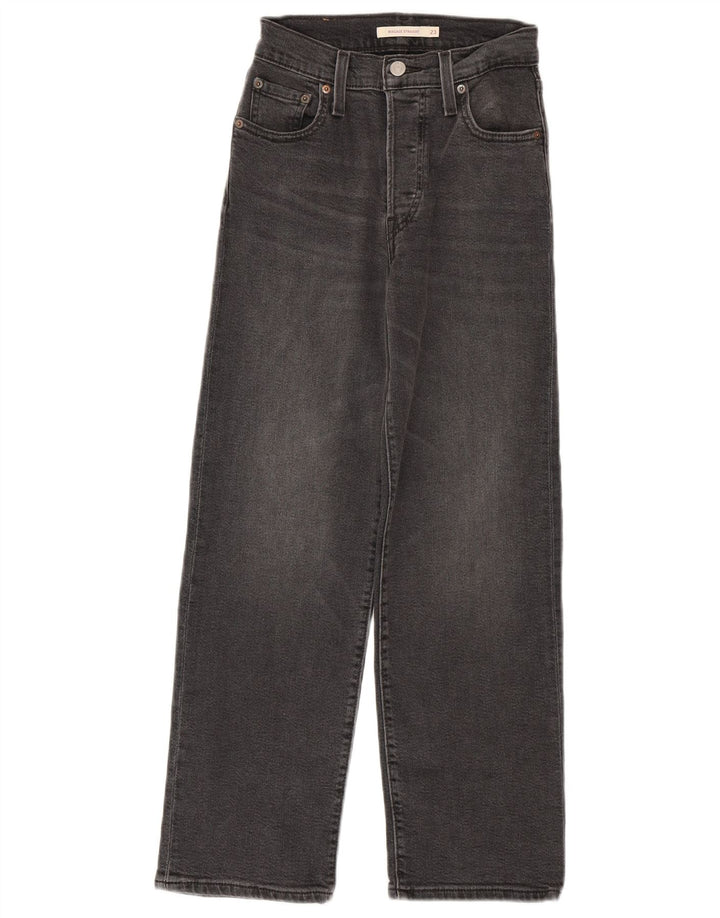 Jeans dritti Ribcage da donna Levi's W23 L27 cotone grigio