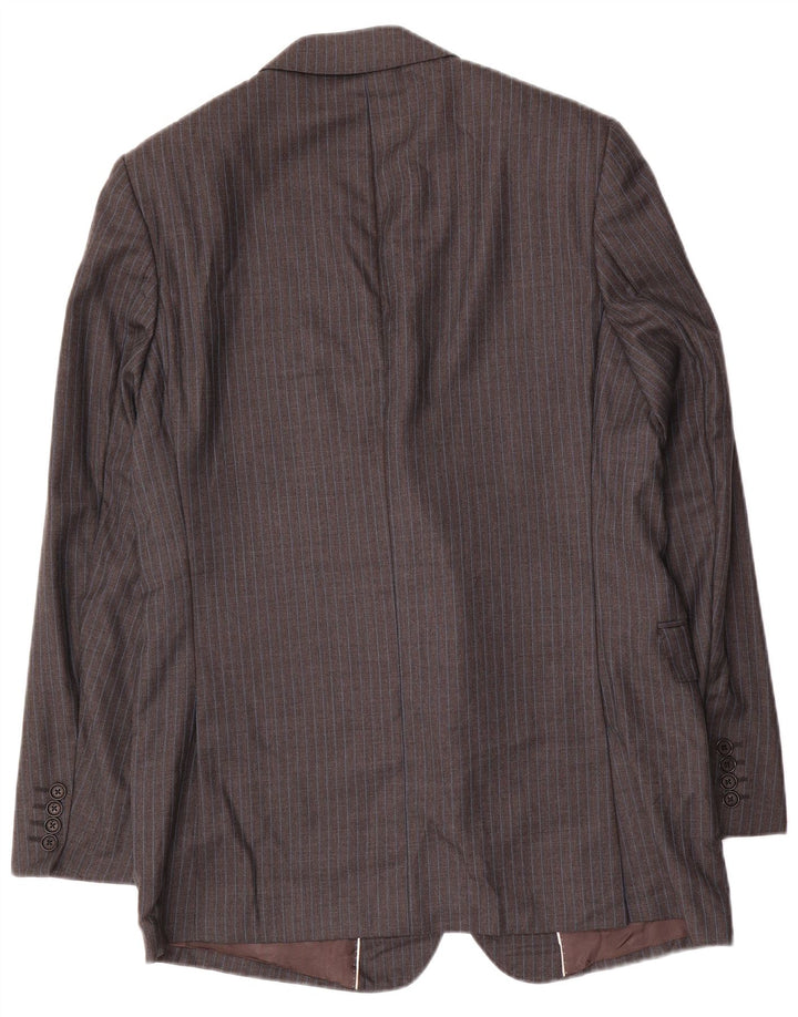 Jaeger Abito da uomo a 2 bottoni e 2 pezzi UK 42 XL W36 L34 Grigio gessato classico
