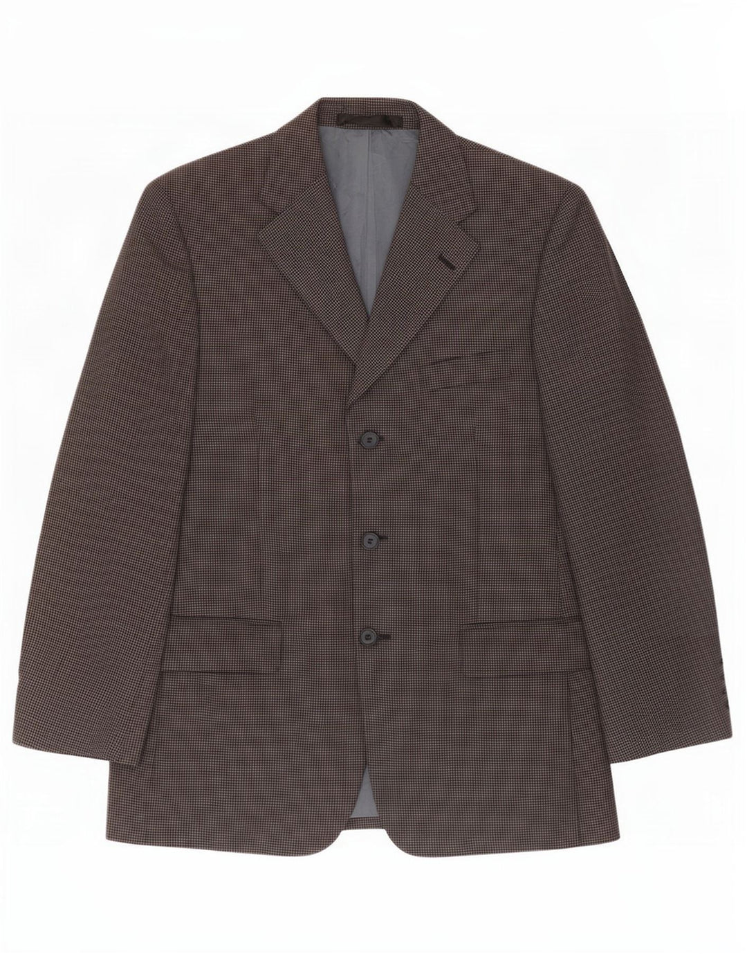 Giacca blazer corta da uomo Marks & Spencer UK 38 medio blu navy geometrico