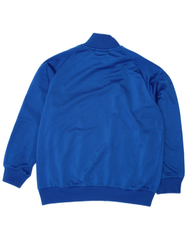 Giacca da tuta da ragazzo Adidas 7-8 anni in poliestere color block blu