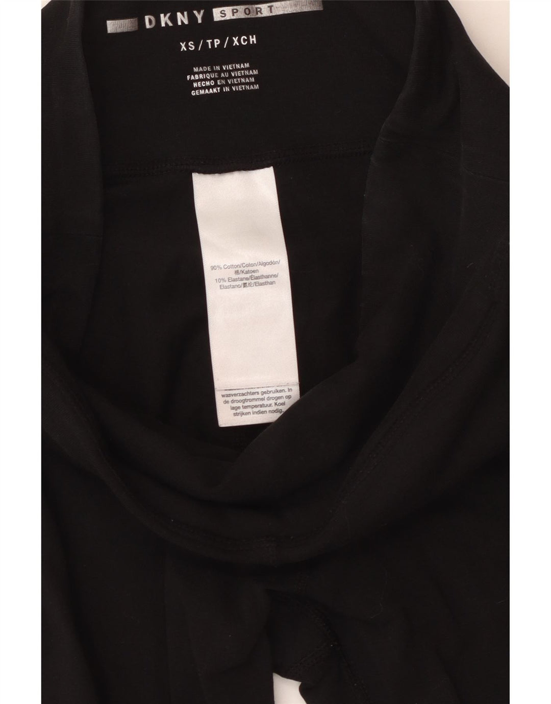 Leggings grafici da donna Dkny UK 4 XS cotone nero