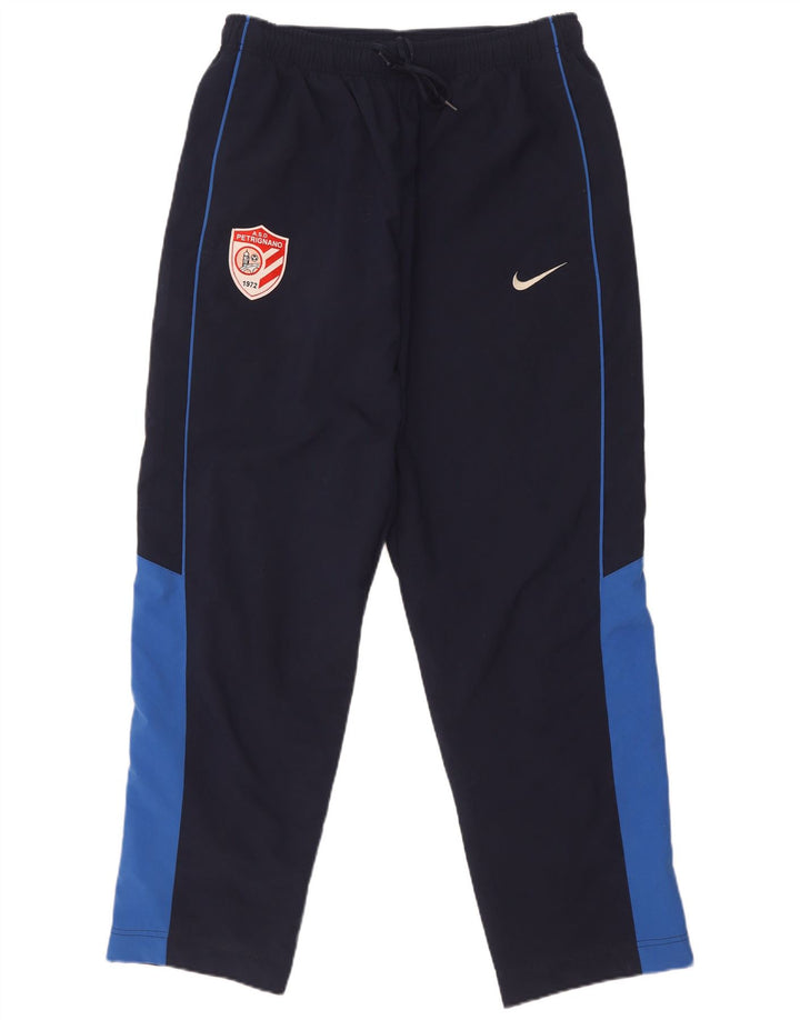 Pantaloni da tuta Nike da uomo in poliestere color block medio blu navy