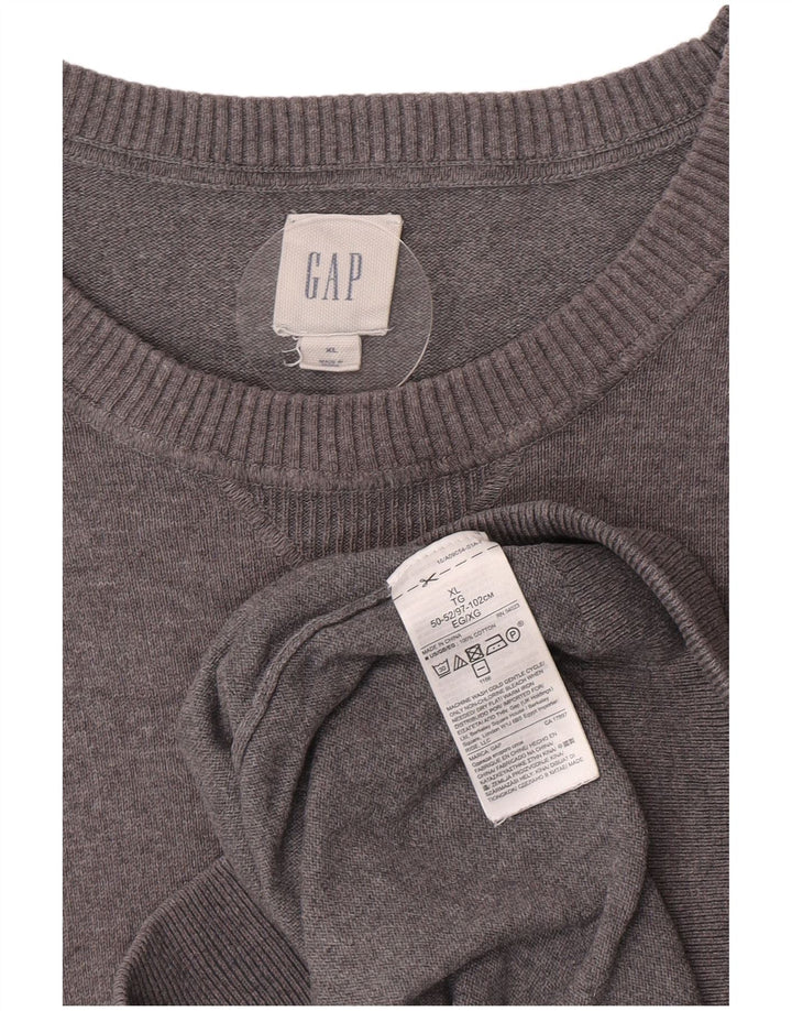 Maglione maglione girocollo da uomo Gap XL in cotone grigio