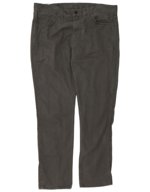 Levi's Uomo 511 Pantaloni Casual Slim W38 L32 Cotone Grigio