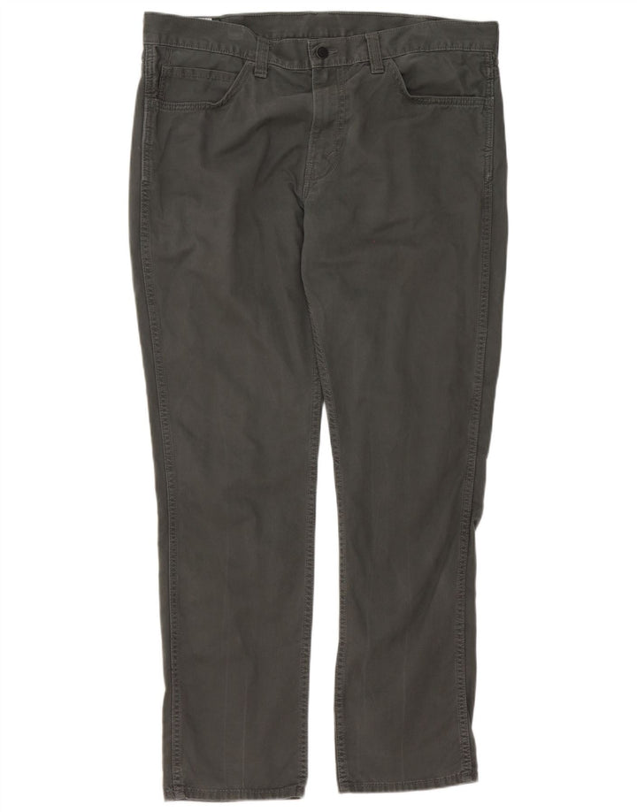 Levi's Uomo 511 Pantaloni Casual Slim W38 L32 Cotone Grigio