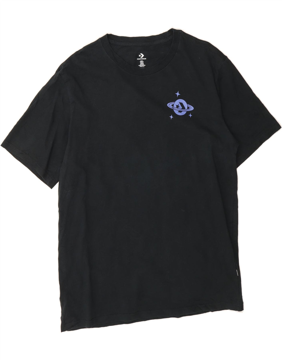 CONVERSE Mens Graphic T-Shirt Top XL Black Cotton Vintage Converse and Second-Hand Converse from Messina Hembry 