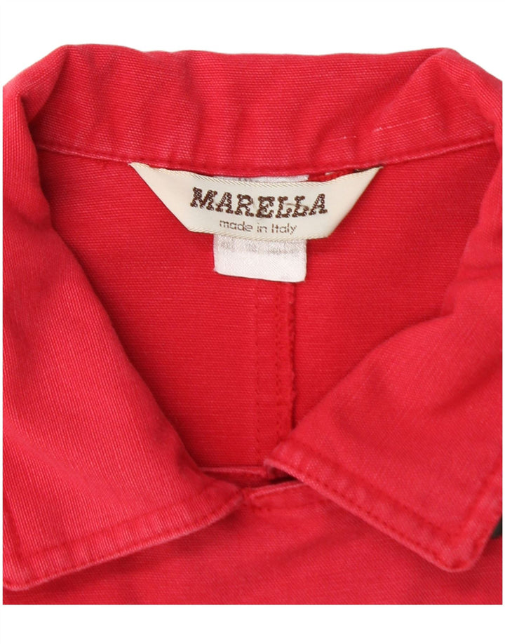 Giacca pratica da donna oversize con maniche a 3/4 Marella UK 12 rossa media