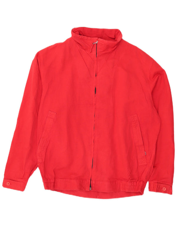 Giubbotto bomber da uomo vintage UK 40 grande cotone rosso