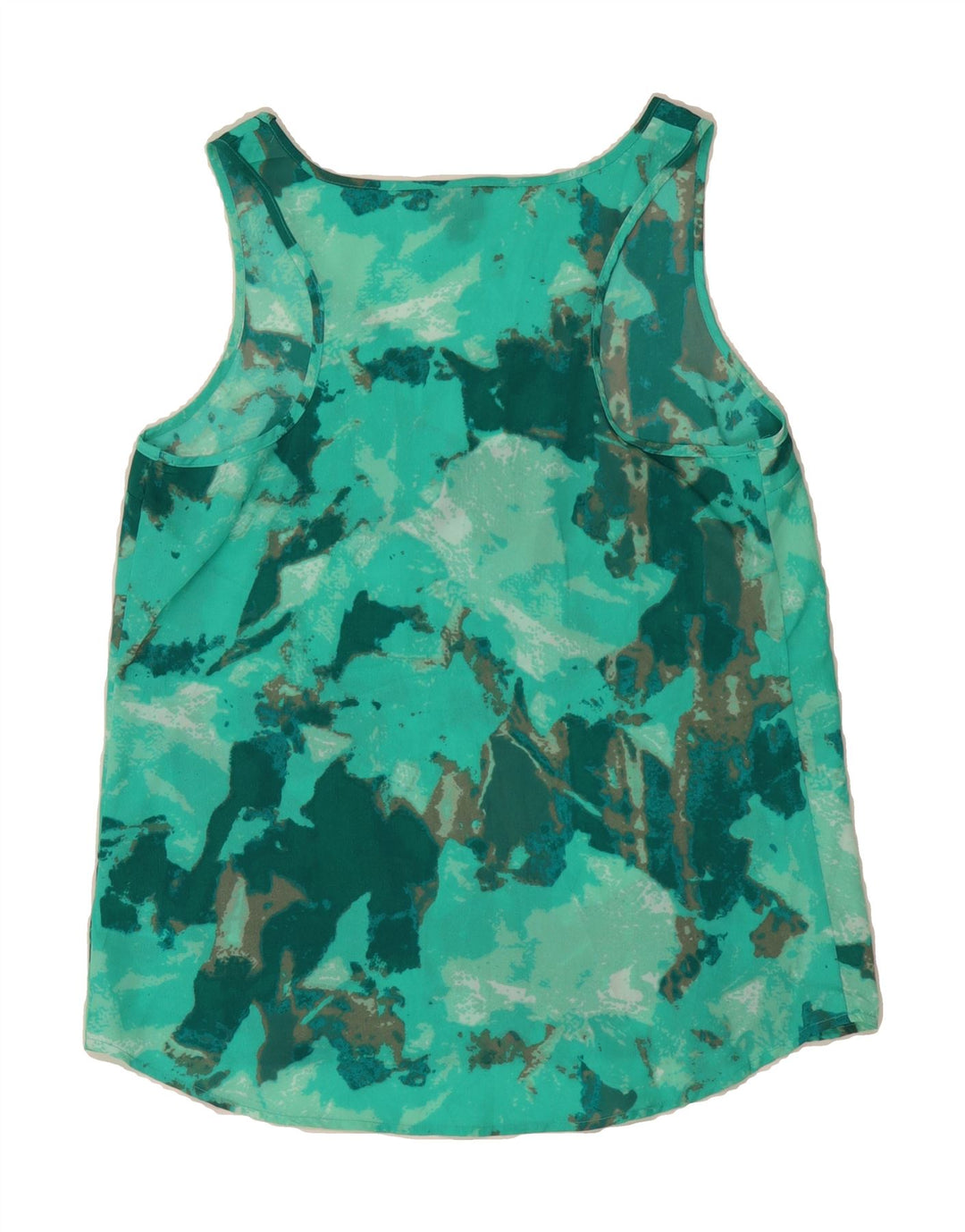 MOSSIMO Womens Vest Top UK 14 Medium Green Tie Dye Vintage Mossimo and Second-Hand Mossimo from Messina Hembry 