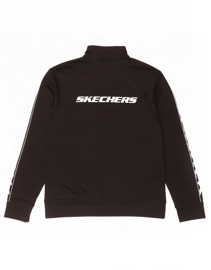Giacca da ginnastica grafica da donna Skechers UK 14 poliestere nero medio