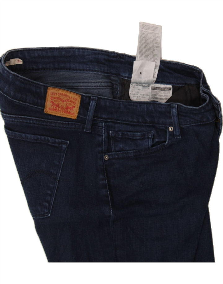 LEVI'S Womens 712 Slim Jeans W32 L27 Navy Blue Cotton Vintage Levi's and Second-Hand Levi's from Messina Hembry 