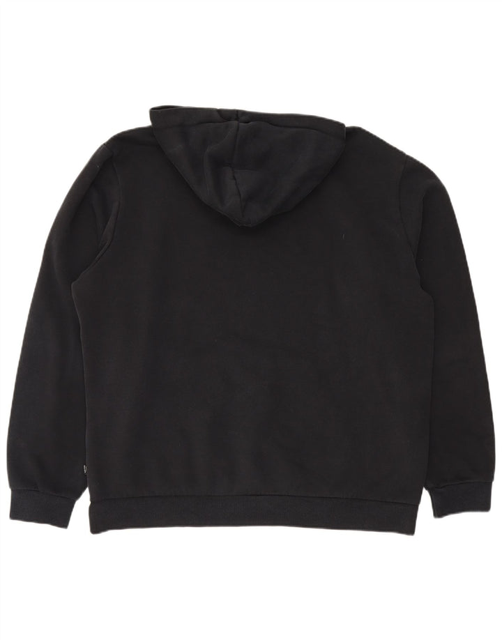 Felpa con cappuccio da uomo Puma XL in cotone nero