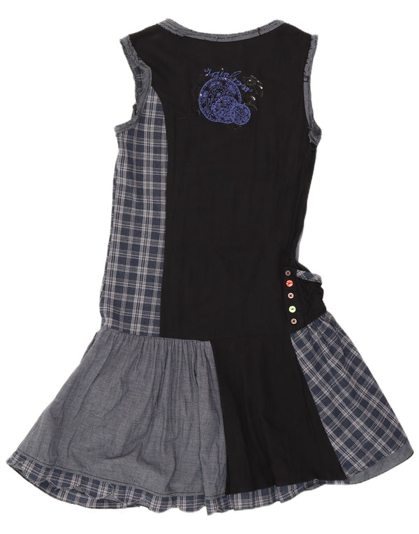 Abito Desigual da donna a vita bassa EU 38 Patchwork medio blu navy